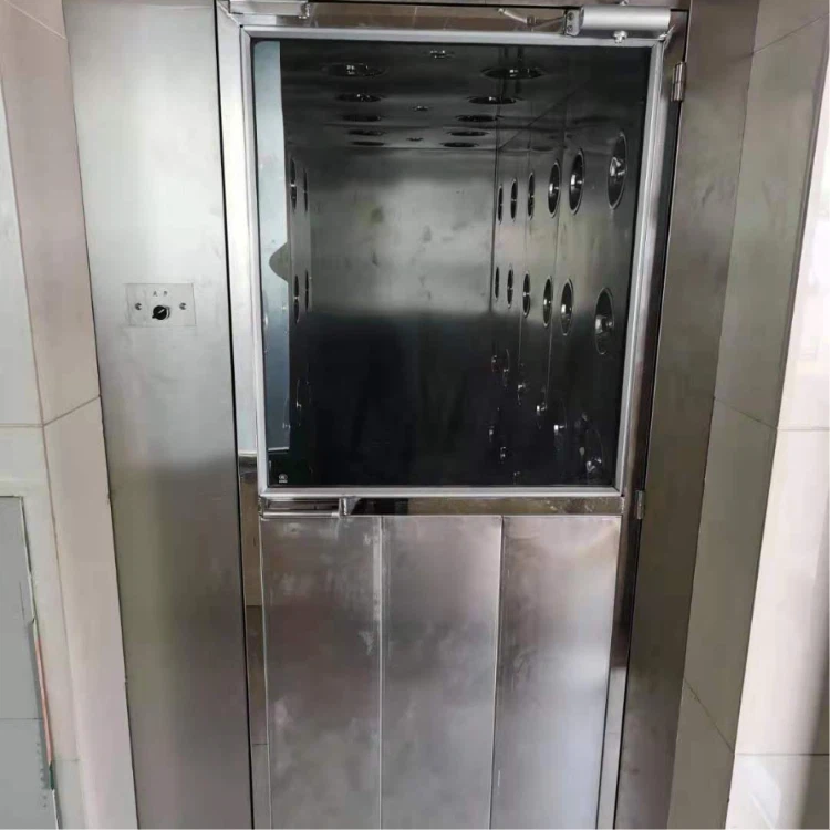 Dobbel manuell dørluftdusjdør